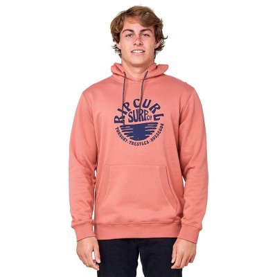 Tröja med huva Herr Rip Curl Essentials 3 Stripes French Terry Lax (Storlek: M)