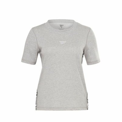 T-shirt med kortärm Dam Reebok Tape Pack Grå (Storlek: M)
