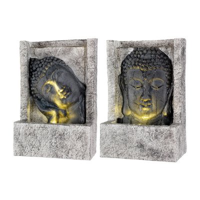 Trädgårdsfontän Ansikte Buddha Polyresin (13,5 x 28 x 40 cm)
