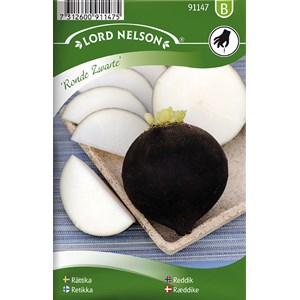 Fröer Nelson Garden Rättika Ronde Zwarte