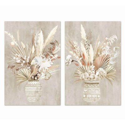 Tavla DKD Home Decor (40 x 1,8 x 50 cm) (2 antal)