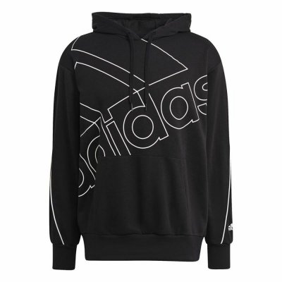 Tröja med huva Herr Adidas Giant Svart (Storlek: S)