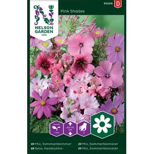 Fröer Nelson Garden Sommarblommor Mix, Rosa