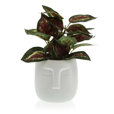 Kruka Versa Vit Keramik (14 x 14 x 14 cm)