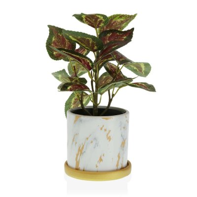 Kruka Versa Marmor Keramik (11,5 x 10,8 x 11,5 cm)