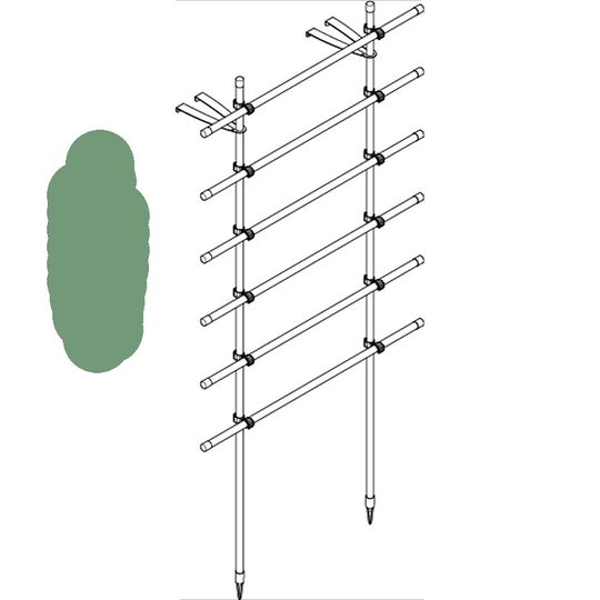 Växtspaljé, grön 100 cm