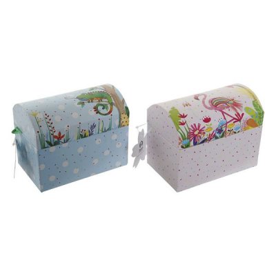 Smyckeskrin DKD Home Decor Papp Speglar (16 x 10 x 13 cm) (2 pcs)