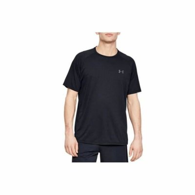 Sporttröja med ärmar Under Armour Svart (S)