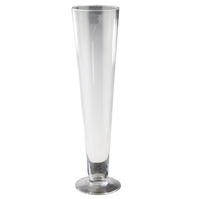 Vas DKD Home Decor Glas Transparent (12 x 12 x 70 cm)