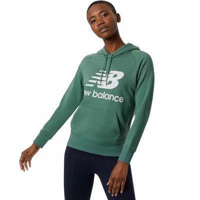 Tröja med huva Dam New Balance Grön (Storlek: XS)