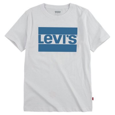 T-shirt Levi's Sportswear Logo Blue Vit (Storlek: 16 år)