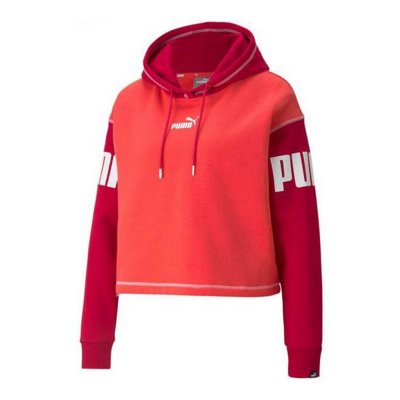 Tröja med huva Puma Power Fl Röd (Storlek: XS)
