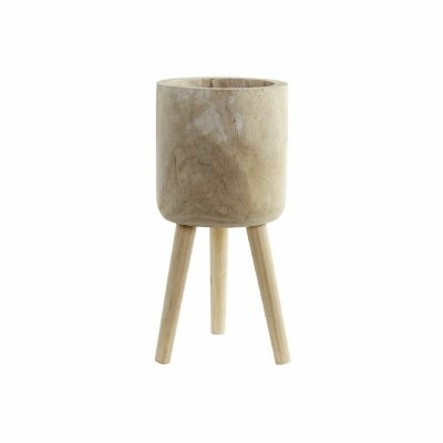 Kruka DKD Home Decor Trä Naturell (24 x 24 x 49 cm)