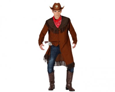 Maskeraddräkt vuxna (2 pcs) Cowboy (Storlek: XS/S)