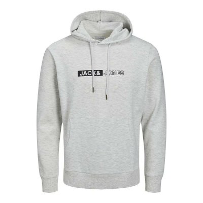 Tröja med huva Herr Jack & Jones JJNEO SWEAT HOOD 12223701 Vit (Storlek: XL)