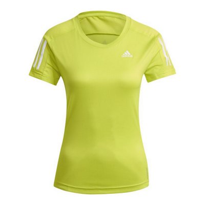 T-shirt med kortärm Dam Adidas Own The Run Gul (Storlek: S)