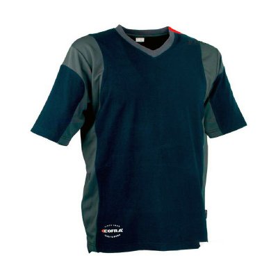 T-shirt med kortärm Herr Cofra Java Mörkblå (Storlek: 2XL)