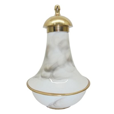 Keramikskål DKD Home Decor Gyllene Aluminium Dvobarvna Järn Modern (17 x 17 x 27 cm)