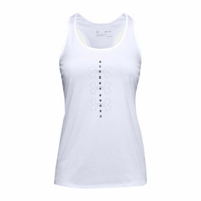 Tanktop, Dam Under Armour Tech Twist Graphic Tank Vit (Storlek: M)
