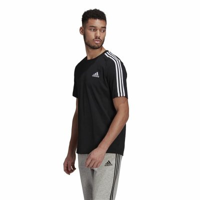 T-shirt Adidas Essentials 3 bandas Svart (Storlek: XL)