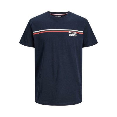 T-shirt med kortärm Herr JJATLAS TEE SS CREW Jack & Jones 12221005 Marinblå (Storlek: M)