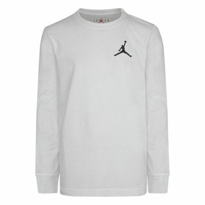 Långärmad t-shirt, Barn Nike Jumpman Air Vit (Storlek: 10-12 år)