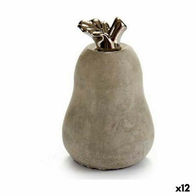 Prydnadsfigur Grå Cement Päron (8 x 13 x 8 cm) (12 antal)