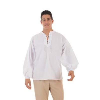T-shirt Vit Medeltida (Storlek: XL)