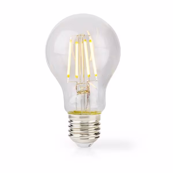 Nedis Klar LED-lampa Varmvit E27, A60, 8W, 1055lm, 2700K
