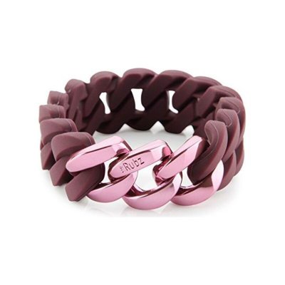 Armband TheRubz 100484 Röd Rosa Silikon Rostfritt stål Stål/Silikon (20 mm)