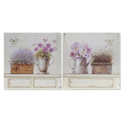Tavla DKD Home Decor (30 x 3 x 30 cm) (2 antal)