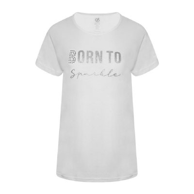 T-shirt med kortärm Dam Dare 2b Emanation Vit (Storlek: S)