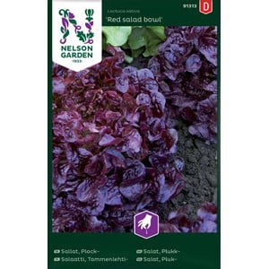 Fröer Nelson Garden Sallat Plock- Red Salad Bowl Röd