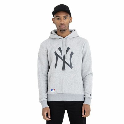 Tröja med huva Herr New Era New York Yankees Team Logo Ljusgrå (Storlek: S)