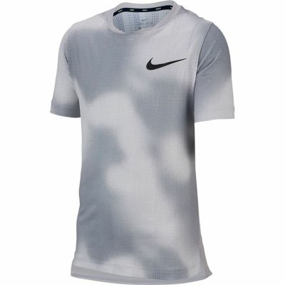 T-shirt med kortärm Barn Nike Instacool Vit (Storlek: 12-13 år)
