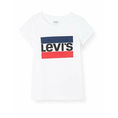T-shirt med kortärm Barn Levi's E4900 Vit (10 år)