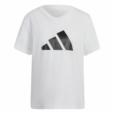 T-shirt med kortärm Dam Adidas Future Icons Vit (Storlek: M)
