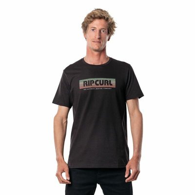 T-shirt med kortärm Herr Rip Curl El Mama Svart (Storlek: XL)
