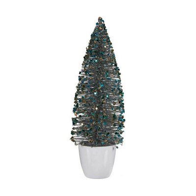 Julgran Medium Blå Gyllene Plast (10 x 33 x 10 cm)