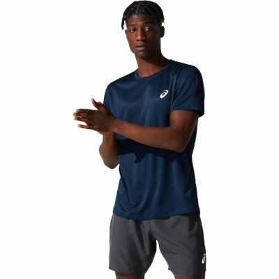 T-shirt med kortärm Herr Asics Core Blå (Storlek: L)
