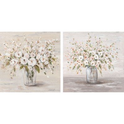 Tavla DKD Home Decor Vas (90 x 2,4 x 90 cm) (2 antal)