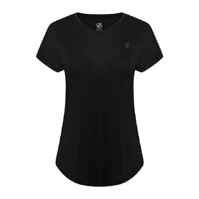 T-shirt med kortärm Dam Dare 2b Agleam Svart (Storlek: M)
