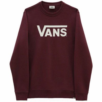 Tröja utan huva Herr Vans Classic Crew-B Mörkröd (Storlek: XL)