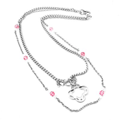 Damhalsband Folli Follie 3N9F226PW (45 cm)