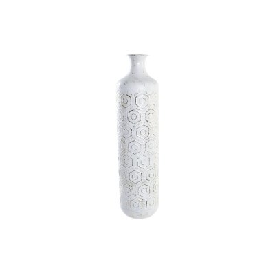Vas DKD Home Decor Gyllene Metall Vit Orientalisk (17 x 17 x 66 cm)