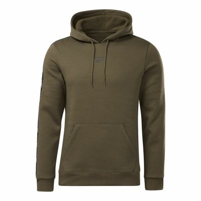 Tröja med huva Herr Reebok Training Essentials Tape Persimon (Storlek: S)