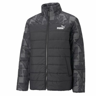 Träningsjacka Herr Puma Essentials Padded Svart (Storlek: 2XL)