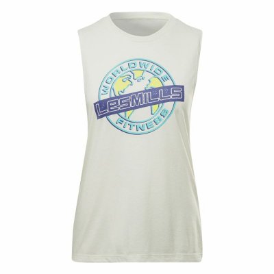 Ärmlös sporttröja Dam Reebok Les Mills® Graphic Muscle (Storlek: S)