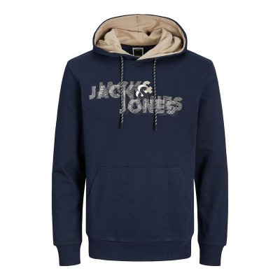Tröja med huva Herr JCOFRIDAY Jack & Jones Marinblå (Storlek: S)