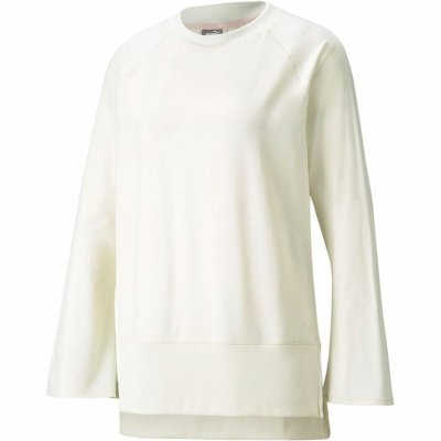 Tröja utan huva Dam Puma Studio Yogini LT Bell Vit (Storlek: XS)